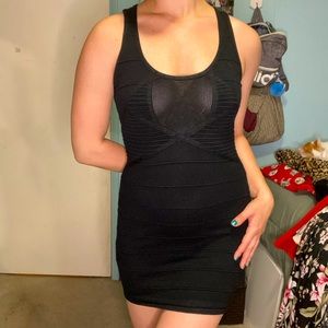 Black mini dress